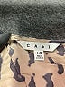 CAbi 100% Silk Animal Print Tan Short Sleeve Silk Top Size XS - photo 7