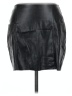 Pull&Bear Black Faux Leather Skirt Size L - photo 1
