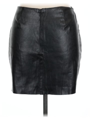 Pull&Bear Faux Leather Skirt (view 2)