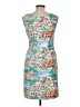 Talbots 100% Cotton Graphic Blue Cocktail Dress Size 6 Petite - photo 2