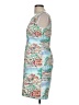 Talbots 100% Cotton Graphic Blue Cocktail Dress Size 6 Petite - photo 5