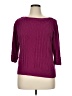 Karen Scott 100% Cotton Purple Pullover Sweater Size XL Petite - photo 1