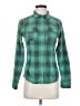 PrAna Plaid Green Long Sleeve Button-Down Shirt Size S - photo 1