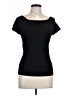 Ann Taylor Black Short Sleeve Top Size L (petite) - photo 1
