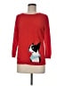 Talbots Graphic Red Pullover Sweater Size M - photo 1