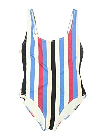 Solid & Striped One Piece Swimsuit (view 1)