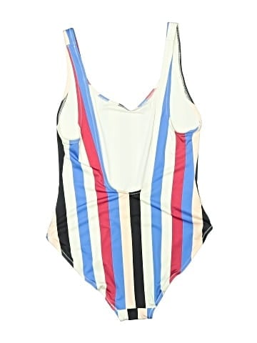 Solid & Striped One Piece Swimsuit (view 2)