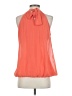Sioni 100% Polyester Orange Sleeveless Blouse Size S - photo 2