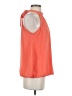 Sioni 100% Polyester Orange Sleeveless Blouse Size S - photo 4
