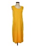 ASHRO Solid Yellow Casual Dress Size S - photo 1