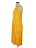 ASHRO Solid Yellow Casual Dress Size S - photo 5