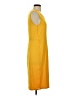 ASHRO Solid Yellow Casual Dress Size S - photo 4