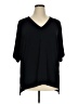 Alfani Black Short Sleeve Blouse Size XL - photo 1