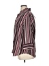 Fred David Stripes Burgundy 3/4 Sleeve Blouse Size 1X - photo 5