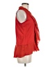 Logo Layers Solid Orange Sleeveless Blouse Size M - photo 4
