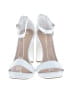 Bamboo White Sandals Size 7 1/2 - photo 2