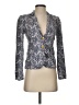 J.Crew 100% Polyester Floral Silver Blazer Size 00 - photo 1
