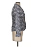 J.Crew 100% Polyester Floral Silver Blazer Size 00 - photo 4