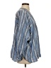 Smythe Blue 3/4 Sleeve Blouse Size S - photo 4