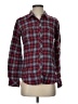 Dickies Plaid Burgundy Long Sleeve Button-Down Shirt Size S - photo 1