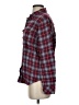 Dickies Plaid Burgundy Long Sleeve Button-Down Shirt Size S - photo 5