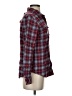 Dickies Plaid Burgundy Long Sleeve Button-Down Shirt Size S - photo 4