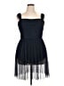 White by Vera Wang 100% Polyester Black Cocktail Dress Size 14 - photo 1
