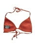 H&M Chevron-herringbone Orange Brown Swimsuit Top Size 8 - photo 2