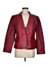 Worthington 100% Leather Burgundy Blazer Size M - photo 1