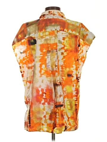 Lafayette 148 New York Short Sleeve Blouse (view 2)