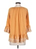 Fever Orange 3/4 Sleeve Blouse Size S - photo 2