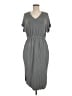 Ellison Solid Gray Casual Dress Size M - photo 1