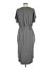 Ellison Solid Gray Casual Dress Size M - photo 2