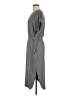 Ellison Solid Gray Casual Dress Size M - photo 5