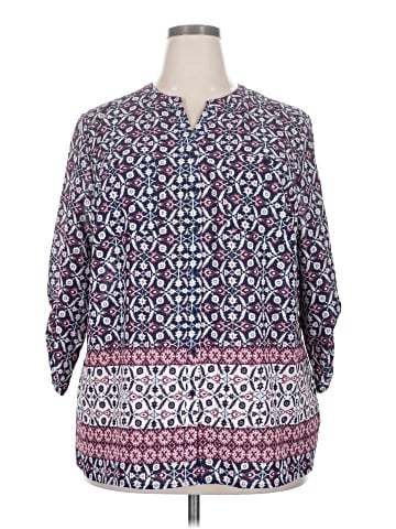 Faded Glory 3/4 Sleeve Blouse (view 1)