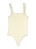 Show Me Your Mumu Solid Ivory Bodysuit Size S - photo 2
