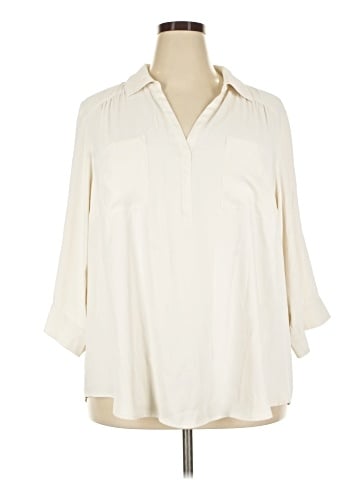 Torrid 3/4 Sleeve Blouse (view 1)