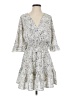 Bucketlist 100% Polyester Paisley Gray Casual Dress Size S - photo 1