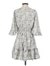 Bucketlist 100% Polyester Paisley Gray Casual Dress Size S - photo 2