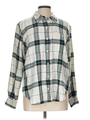 Banana Republic Factory Store Long Sleeve Button-Down Shirt (view 1)