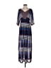 Hayden 100% Polyester Print Blue Casual Dress Size S - photo 1