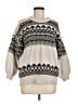 American Eagle Outfitters Chevron-herringbone Gray Pullover Sweater Size M - photo 1