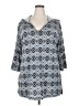 Apt. 9 Gray 3/4 Sleeve Blouse Size XXL - photo 1