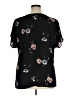 West Kei 100% Polyester Black Short Sleeve Blouse Size XL - photo 2