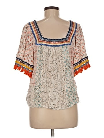 Maeve by Anthropologie Short Sleeve Blouse (view 2)