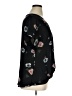 West Kei 100% Polyester Black Short Sleeve Blouse Size XL - photo 4