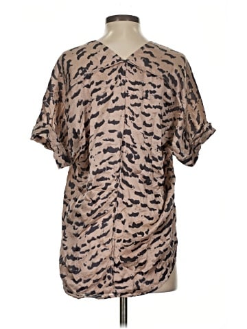 CAbi Short Sleeve Silk Top (view 2)
