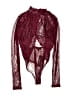 Lulus Burgundy Long Sleeve Blouse Size M - photo 1