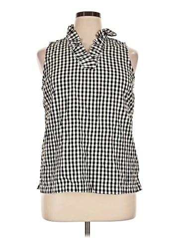 Crown & Ivy Sleeveless Button-Down Shirt (view 1)