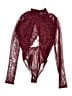 Lulus Burgundy Long Sleeve Blouse Size M - photo 2